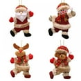 thumbnail image 2 of Christmas Tree Plush Ornaments Set for Xmas Home Party Decor, Christmas Hanging Snowman Decorations, 2 of 10