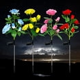 thumbnail image 2 of Labymos Outdoor Solar Garden Lamp Grass Stake Lights LED Solar Powered Light with 6 Rose, 2 of 8