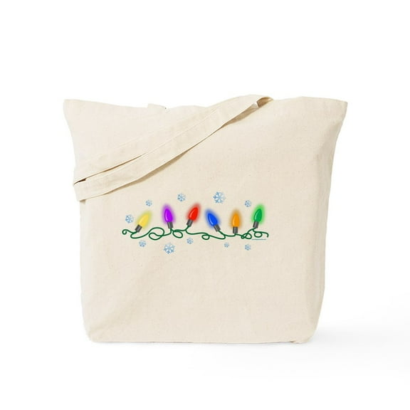 CafePress - Holiday Lights Tote Bag - Unisex Canvas Tote Bag, Beige, 1-Piece