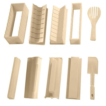 

Sushi Making Kit 10 Pieces DIY Sushi Set Plastic Sushi Maker Tool White