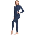 thumbnail image 4 of Adult High Neck Zip Unitard Full Body Leotard Bodycon Jumpsuit for Women, 4 of 15