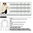 thumbnail image 4 of Womens Half Zip Sweatshirt Oversized Long Sleeve Collar Drop Shoulder Solid 1/4 Zipper Pullover, 4 of 4