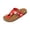 Red, variant on Polka Dot Flip Flops Womens, Adjustable Strap Thong Sandals, Open Toe Beach Shoes, Flip Flops for Women - Vegan Leather and Handmade Thong Sandals for Women, Camouflage 5.5