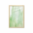 thumbnail image 1 of Art Abstract Wall Art with Frame, Pastel Green Color Palette Design Creative Concept Smoke, Printed Fabric Poster for Bathroom Living Room, 23" x 35", Green Green, by Ambesonne, 1 of 2