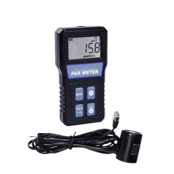 PAR Meter Reef Aquarium Photosynthetic Activity Waterproof Sensor Record Data Full-Spectrum Light Meter IP68 ,High Accuracy