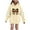 Beige, variant on successthop Halloween Hoodies Graphic Bow Ghost Toddler Girls Boys Fleece Long Sleeve Pullover Sizes 3-14
