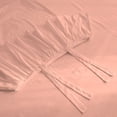 thumbnail image 5 of 4 Piece Corner Ruffle Sheet Set, 6" Inch Corner Ruffle On Flat Sheet And Pillowcases, 15 Inch Deep Pocket, 100% Egyptian Cotton, 800 TC, King Size, Solid Peach, 5 of 6
