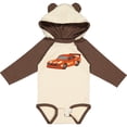 thumbnail image 3 of Inktastic Red Flames Race Car Boys or Girls Long Sleeve Baby Bodysuit, 3 of 5