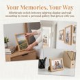 thumbnail image 5 of REGALWOVEN Classic Wood Picture Frame,for Wall Mounting or Tabletop Display, Horizontal and Vertical Home Decor Natural Wood Color 4" x 5", 5 of 5