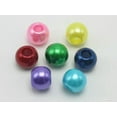 thumbnail image 2 of U8MO 100 Acrylic Pearl Round Beads 12mm (1/2") Pony Beads With 5mm Hole Colour Choice-Purple, 2 of 9