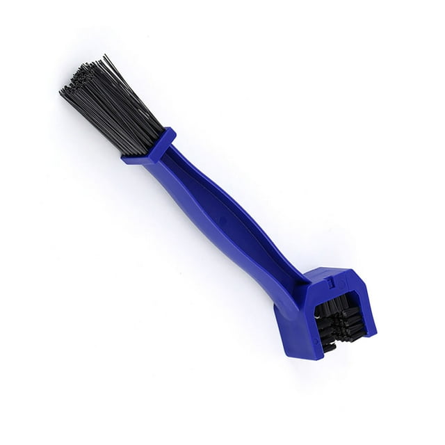 Chain Cleaning Brush Bike Chain Cleaner Motorcycle Chain Brush Double - Sided Cleaning Tool for Chain Sprockets Derailleurs Crank Pedals with U Shape Brush Blue