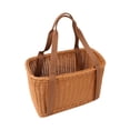 thumbnail image 3 of Cesta tejida a mano, cesta nido, cesta de Pascua, cesta portátil para pan y bocadillos Marrón L, 3 of 9