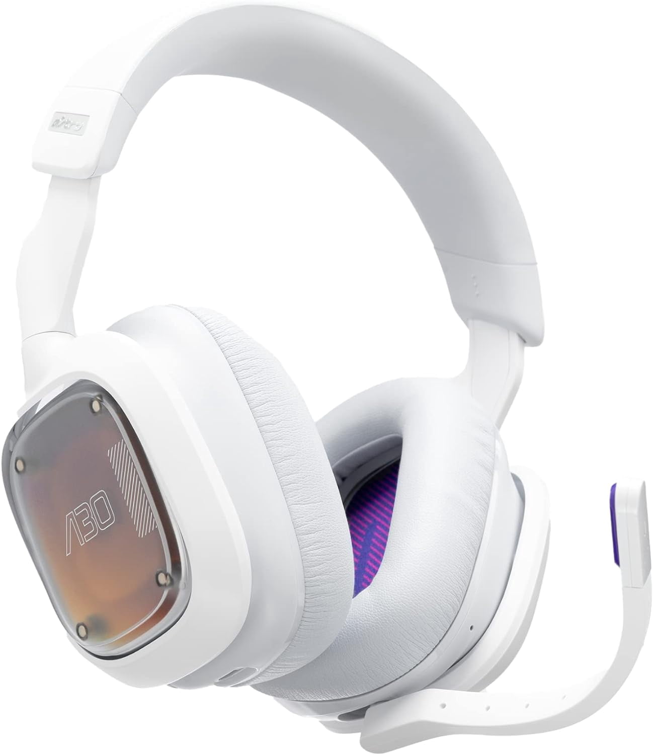 Astro A30 Wireless LIGHTSPEED Wireless Gaming Headset for Xbox, PlayStation, PC/MAC and Mobile - Bluetooth, 3D Audio compatible, Detachable Boom Bundle with Headphones Stand +More (White)