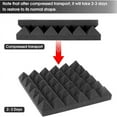 thumbnail image 6 of Geepro 8 Pcs/set Soundproofing Foam Studio Acoustic Panels Pyramid Fireproof Panels Foam Tiles Sound Insulation Absorbing, 12x12x2 inch, 6 of 8