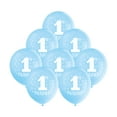 thumbnail image 3 of Unique Industries Latex Stars 16" Light Blue Star Birthday Balloons, 8 Count, 3 of 3