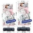 thumbnail image 6 of Personalized Elephant Nap Mat for Toddlers, Includes Pillow and Blanket, Ideal for Preschool, Portable and Cozy for Kindergarten Boys and Girls(Cushions + Pillows22.5"x55"+Blanket size: 33.5" x 45"), 6 of 8