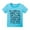Blue, variant on Ruyang Youth Summer Basic T Shirt Letter Print Short Sleeve Tees Tops Baby Kids Unisex Crew Neck Cotton Casual Clothes Shirt