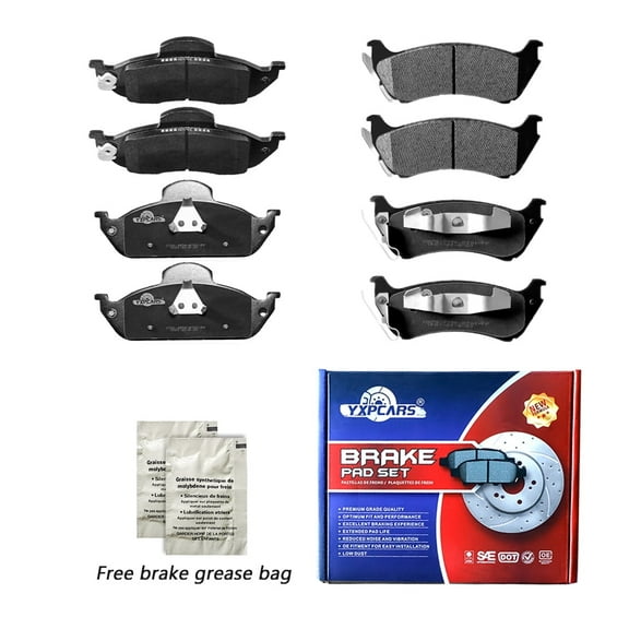 Front & Rear Ceramic Brake Pads For Mercedes Benz ML320 ML350 ML430 Fits select: 1998-2002 MERCEDES-BENZ ML 320, 2003-2005 MERCEDES-BENZ ML 350