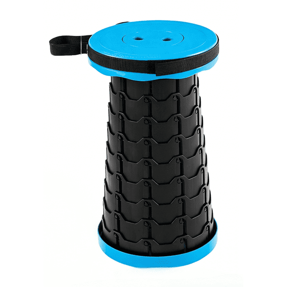 INTIGE Portable Retractable Folding Stool, Adjustable Camping Stool for Outdoor Fishing, Travel