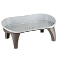 thumbnail image 5 of Petmaker Dog Bowl Stand Brown with Splash Guard Non-Skid Feet 8.5-Inch-Tall for Large Dogs, 5 of 5