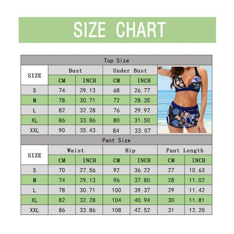 Swimsuits For Women Bikini Set Loose Fit Floral Printed Two Piece Bathing  Suits Swimsuit Tops Bra Size Sunflower Bathing Suit Tops for Women 34ddd Swimsuit  Top Womens 1 Piece Swimsuits plus Size