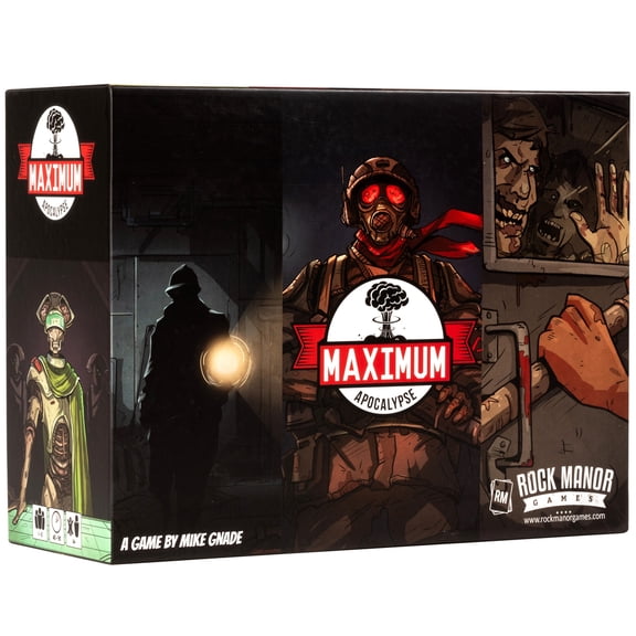 Rock Manor Games: Maximum Apocalypse - Survival Board Game, Modern Fantasy, Co-Op Roguelike Adventure, Campaigns & Missions, Ages 14 , 1-6 Players
