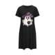 thumbnail image 5 of Camisón corto de talla grande para mujer, camisón de manga corta con estampado de pecho a la moda, camisón para mujer, 5 of 5