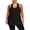 Black, variant on Lkhaha Women Plus Size Racerback Tank Tops Solid Casual Sleeveless Tees Workout Blouse Black XXL