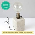 thumbnail image 4 of Makely Lamp Wiring Kit - Make or Repair an Old Lamp with a Lamp Wire Kit - Antique Brass Socket - 12 Foot Long Brown Cord - DIY Lamp Making Kits Allow You to Build Your Own Lamp - 2 Pack, 4 of 9