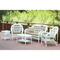 thumbnail image 2 of Jeco W00209-G-OT-FS018 5 Piece Santa Maria White Wicker Conversation Set, Red Orange Cushion, 2 of 5