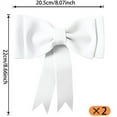 thumbnail image 2 of NOGIS 2 Pack Bow Cake Toppers Oversized Bow Cake Decoration for Girls Women Birthday Decorations EVA Bow Princess Bow Party Decorations Birthday Wedding Party Cake Decoration White, 2 of 7