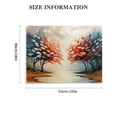 thumbnail image 3 of Vivid Separation Separation Vivid Separation Separation Seasons Trees Canvas Print - Autumn & Winter Abstract Art, Falling Leaves, 16x20 inch, Unframed, 3 of 6