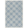 thumbnail image 2 of SAFAVIEH Chatham Gary Geometric Wool Area Rug, Blue/Ivory, 5' x 8', 2 of 7