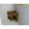thumbnail image 2 of SeaTeak 60025 Shower & Spa Corner Seat-Oiled Finish, 2 of 3