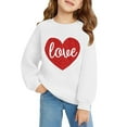 thumbnail image 5 of Coerni Oversized Sweatshirts for Girls Cotton Crewneck Long Sleeve Pullover Cute Heart Graphic Shirts Athletic Warm Trendy Clothes, 5 of 6