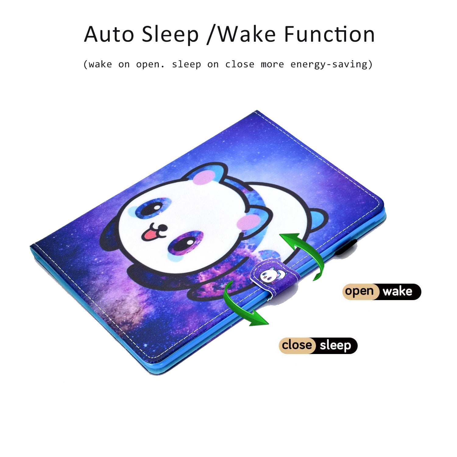 Allytech iPad Air 3 Case 10.5 Inch 2019 iPad Pro 10.5 Case 2017, Slim Folio Kickstand Shell with Pencil Holder Card Pocket Auto Sleep/Wake Cover for Apple iPad 10.5 inch Air 3/iPad Pro 10.5,Panda