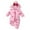 Pink, variant on Odeerbi Baby Boys Girls Clothes Baby Jumpsuit Romper Toddler Color Plush Cute Bear Ears Winter Thick Keep Warm Jumpsuit White 0-3 Months