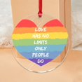thumbnail image 3 of AatoeaX Rainbow Heart “Love Has No Limits” Acrylic Ornament: LGBTQ+ Pride, Inclusive Decor, Hanging Panel for Home & Window, 3 of 6