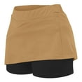 thumbnail image 5 of ZACPNCV Girl's Skorts Tummy Control Skorts Dressy Casual High Waist Athletic Shorts Skirts Khaki 10-11 Years, 5 of 7