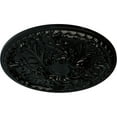 thumbnail image 3 of 32 3/8"OD x 3 1/2"P Tristan Ceiling Medallion (Fits Canopies up to 6 1/4"), Hand-Painted Black Pearl, 3 of 6