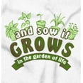 thumbnail image 2 of Sow Grow Garden Life Gardening Green Zip Hoodie Sweatshirt Women Brisco Brands M, 2 of 6