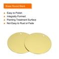 thumbnail image 4 of Uxcell 40pcs Brass Round Stamping Blank DIY Label Tags 35mm for Craft, Pendant Decoration, 2mm Single Side Hole, 4 of 6