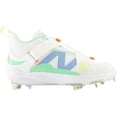 thumbnail image 2 of New Balance Men's FuelCell Lindor 2 Metal Baseball Cleat White/Multi 12, 2 of 6