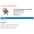 thumbnail image 2 of Fuel Pressure Regulator - Compatible with 1988 Volvo 245, 2 of 2