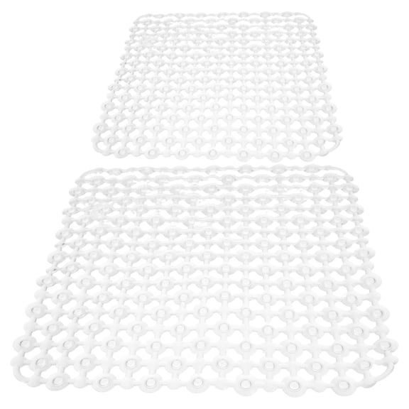 TABLZONE 2-Pack Transparent Nonslip Kitchen Sink Mats PVC Drainage Pads for Multipurpose Use and