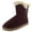 Burgundy, variant on Women's Tiny 2 Suede Faux Fur Lined Winter Boots Navy 6 Medium (B,M), Winter Boots