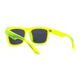 thumbnail image 4 of Kush Mens Neon Pop Horn Rim Sport Horned Sunglasses All Yellow, 4 of 4