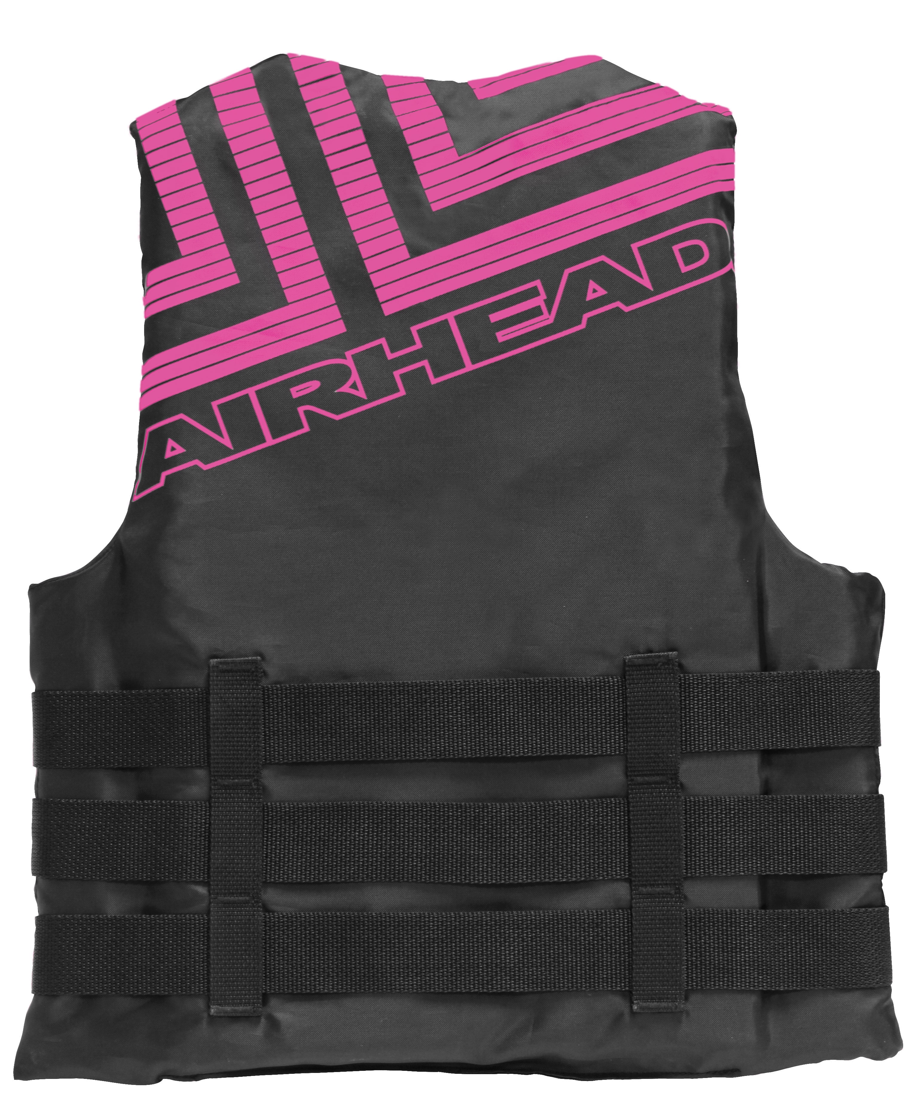 Airhead Trend Women's Life Jacket Vest - Black/Hot Pink (S/M)