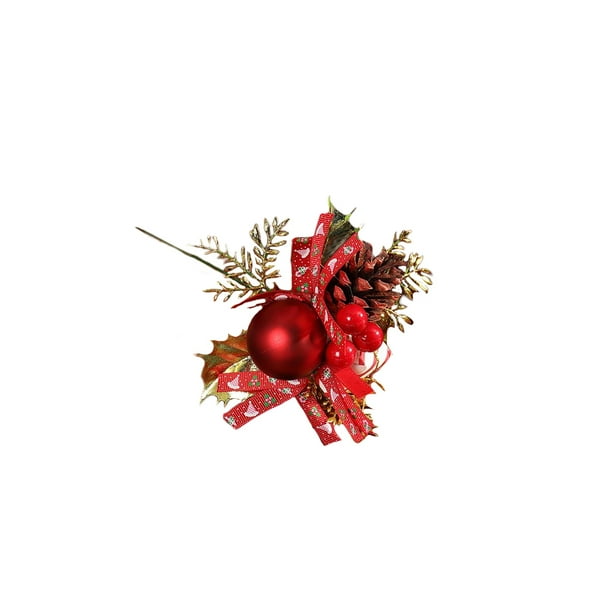 Cateissary Navidad flores artificiales rama plástico decoración guirnalda granja boda pared jardín Navidad árbol cumpleaños Type10 NO10 Cateissary HA065233-08