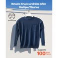 thumbnail image 4 of KFFKFF Flame-Resistant Men's Long Sleeve Shirt, Lightweight 7 oz Breathable Cotton, Pre-Shrunk Workwear with Pocket, Ideal for Welders and Electricians, Navy Blue 2XL, 4 of 9